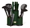 Berlingerhaus Sada nožů a kuchyňského náčiní ve stojanu 12 ks Emerald Collection