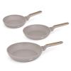 Berlingerhaus Sada pánví s titanovým povrchem 3 ks Taupe Nordic Collection