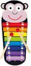 Bino Baby xylofon Opička 8 kláves 33cm duhový kov (hudební nástroje)
