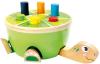 Bino DŘEVO Baby zatloukačka želva set 6 kolíků s kladívkem
