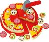 Bino DŘEVO Pizza krájecí set s nožíkem na suchý zip 32 dílků