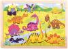 Bino DŘEVO Puzzle Dinosauři (dřevěná hračka)