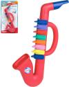 Bontempi Dětský saxofon červený 8 klapek plast (hudební nástroje)
