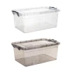 Brilanz Box úložný GEMA 14l, 42x27x18cm, víko, klip, PH ŠE/TRA Brilanz Box úložný GEMA 14l, 42x27x18cm, víko, klip, PH ŠE/TRA