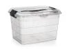 BRILANZ Box úložný VILARD 14l,36x26x23,5cm,víko,klip,madlo,PH KOUŘ/TRA BRILANZ Box úložný VILARD 14l,36x26x23,5cm,víko,klip,madlo,PH KOUŘ/TRA