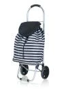 BRILANZ Taška nákupní 30l, nosnost 25kg, PRUHY BÍ/ČER