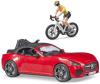 Bruder 03485 Auto Dodge set s jízdním kolem a figurkou cyklistky Bruder 03485 Auto Dodge set s jízdním kolem a figurkou cyklistky