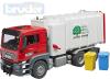 Bruder 03761 Auto MAN TGS popeláři funkční model 1:16 set se 2 popelnicemi Bruder 03761 Auto MAN TGS popeláři funkční model 1:16 set se 2 popelnicemi