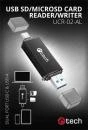 C-TECH Čtečka karet UCR-02-AL, USB 3.0 TYPE A/ TYPE C, SD/micro SD C-TECH Čtečka karet UCR-02-AL, USB 3.0 TYPE A/ TYPE C, SD/micro SD