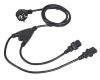 C-TECH Kabel síťový 1,8m 220/230V napájecí, rozdvojka Y, VDE C-TECH Kabel síťový 1,8m 220/230V napájecí, rozdvojka Y, VDE