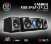 C-TECH reproduktory SPK-16, 2.2, 16W, RGB podsvícení, 3,5mm jack, USB napájení, černé C-TECH reproduktory SPK-16, 2.2, 16W, RGB podsvícení, 3,5mm jack, USB napájení, černé