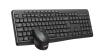 C-TECH WLKMC-04, bezdrátový set klávesnice s myší,ergonomický design,USB, CZ/SK,černá