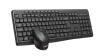 C-TECH WLKMC-04, bezdrátový set klávesnice s myší,ergonomický design,USB, CZ/SK,černá