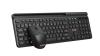 C-TECH WLKMC-05B Quallis, bezdrátový set klávesnice s myší,odkládací prostor,USB, CZ/SK, černá