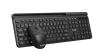 C-TECH WLKMC-05B Quallis, bezdrátový set klávesnice s myší,odkládací prostor,USB, CZ/SK, černá