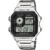 Casio AE-1200WHD-1A stříbrno-černé pánské digitální hodinky Casio AE-1200WHD-1A stříbrno-černé pánské digitální hodinky