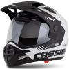 Cassida Enduro přilba Tour 2.0 Dual bílo-černá s černým matným kšiltem + sleva 300,- na příslušenství