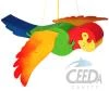 Ceeda DŘEVO Papoušek skákací k zavěšení na pružině (dřevěná hračka) Ceeda DŘEVO Papoušek skákací k zavěšení na pružině (dřevěná hračka)