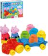 Clementoni CLEMMY Baby vláček herní set s kostkami Peppa Pig