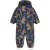 Color Kids Coverall W. 2 ZIP- AOP-741592.3520-Orange Pop 24/25 overal