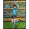 Colorvelvet Sametový obrázek Fotbalista Argentina 21x29,7cm