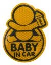 Compass Dekor samolepící BABY IN CAR žlutý Compass Dekor samolepící BABY IN CAR žlutý