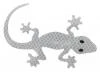 Compass Dekor samolepící GECKO stříbrný Compass Dekor samolepící GECKO stříbrný