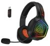 Connect IT BIOHAZARD Blast herní bezdrátová sluchátka s mikrofonem,RGB pods.,BT/2,4GHz/Jack+USB-C/ČERNÁ