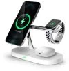 Connect IT MultiCharge 5 v 1 MagSafe Wireless Fast Charge bezdrátová nabíječka, BÍLÁ