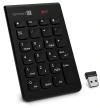 Connect IT NumCALC bezdrátová numerická klávesnice, (+ 1x AAA baterie zdarma), ČERNÁ