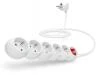 Connect IT Prodlužovací kabel 230 V, 5 zásuvek, 2 m, s vypínačem (bílý) Connect IT Prodlužovací kabel 230 V, 5 zásuvek, 2 m, s vypínačem (bílý)