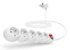 Connect IT Prodlužovací kabel 230 V, 5 zásuvek, 3 m, s vypínačem (bílý) Connect IT Prodlužovací kabel 230 V, 5 zásuvek, 3 m, s vypínačem (bílý)