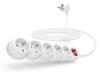 CONNECT IT prodlužovací kabel 230 V, 5 zásuvek, 5 m, s vypínačem (bílý)