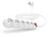 Connect IT Prodlužovací kabel 230 V, 5 zásuvek, 5 m, s vypínačem (bílý) Connect IT Prodlužovací kabel 230 V, 5 zásuvek, 5 m, s vypínačem (bílý)