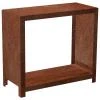 CORGARDEN 1038 Stora Zahradní dřevník 80 x 80 x 40 cm, corten CORGARDEN 1038 Stora Zahradní dřevník 80 x 80 x 40 cm, corten