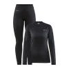 Craft CORE Dry Baselayer W 1909706 dámský set POUZE L - černá (VÝPRODEJ)