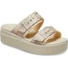 Crocs Brooklyn Snake Buckle Low Wedge vanilla/multi dámské sandály Crocs Brooklyn Snake Buckle Low Wedge vanilla/multi dámské sandály