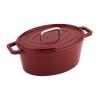 Cs Solingen Pekáč s poklicí litinový oválný se smaltovaným povrchem ALPEN 31 x 23 cm červená