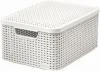 Curver Box Style M 18L s víkem krémově bílý Curver Box Style M 18L s víkem krémově bílý