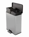 Curver Odpadkový koš Deco Bin Duo 26 l + 26 l stříbrný Curver Odpadkový koš Deco Bin Duo 26 l + 26 l stříbrný