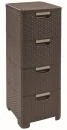 Curver Style 4x14L tmavě hnědý regál se zásuvkami Curver Style 4x14L tmavě hnědý regál se zásuvkami