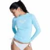 Roxy BLUE TURQUOISE dlouhý rukáv - dámské lycrové triko Roxy BLUE TURQUOISE dlouhý rukáv - dámské lycrové triko