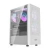 Darkflash Počítačová skříň A290 + 3 ventilátory (bílá)