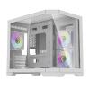 Darkflash Počítačová skříň Darflash FT418 + 6 ventilátorů aRGB (bílá)