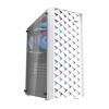 Darkflash Počítačová skříň DK351+ 4 ventilátory (bílá)