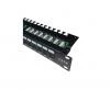 DATACOM Patch panel 19[34] UTP 24 port CAT6 LSA 1U BK (3x8p)hor.zářez