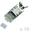 DATACOM Plug STP CAT7(6A) 8p8c- RJ45 drát (10ks)
