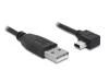 DeLock Kabel USB 2.0 A-samec USB mini-B 5-pin samec pravoůhlý, 3 metry DeLock Kabel USB 2.0 A-samec USB mini-B 5-pin samec pravoůhlý, 3 metry