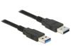 Delock Kabel USB 3.0 Typ-A samec USB 3.0 Typ-A samec 1,5 m černý Delock Kabel USB 3.0 Typ-A samec USB 3.0 Typ-A samec 1,5 m černý