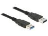 DeLock Kabel USB 3.0 Typ-A samec USB 3.0 Typ-A samec 1,5 m černý DeLock Kabel USB 3.0 Typ-A samec USB 3.0 Typ-A samec 1,5 m černý